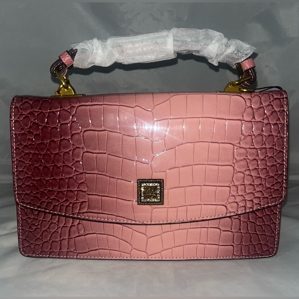 Blush Beauty Gradient Croc Mini Satchel